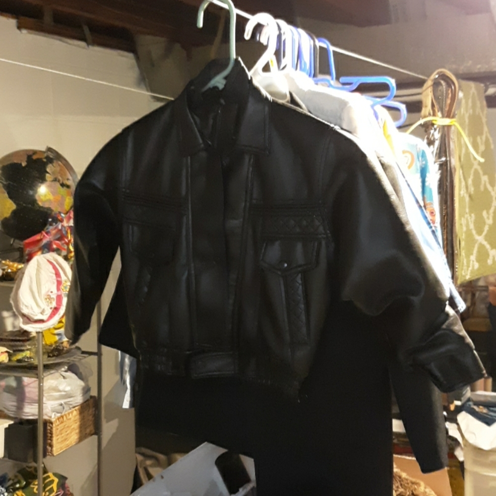 Kids lether coat